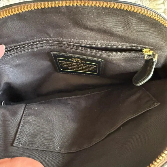 Coach Two-Tone Black and Brown Satchel - Picture 5 of 9